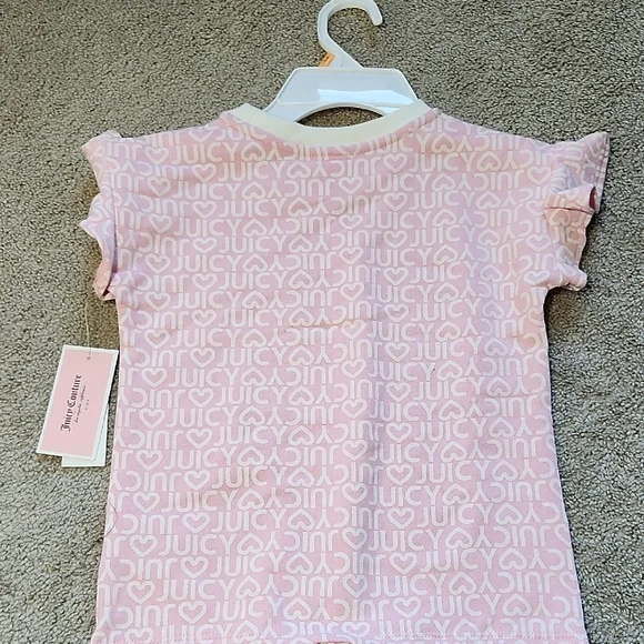 Juicy Couture Light Pink Kids Pajama Set - Picture 4 of 8